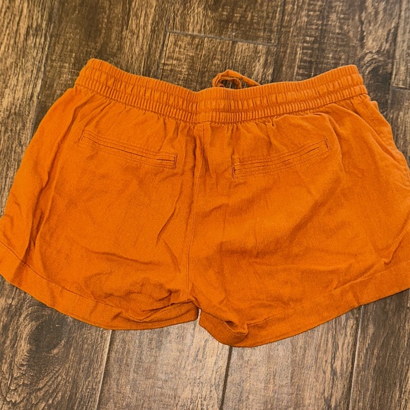 Old Navy Orange Linen Blend Shorts Size Medium - Picture 4 of 4
